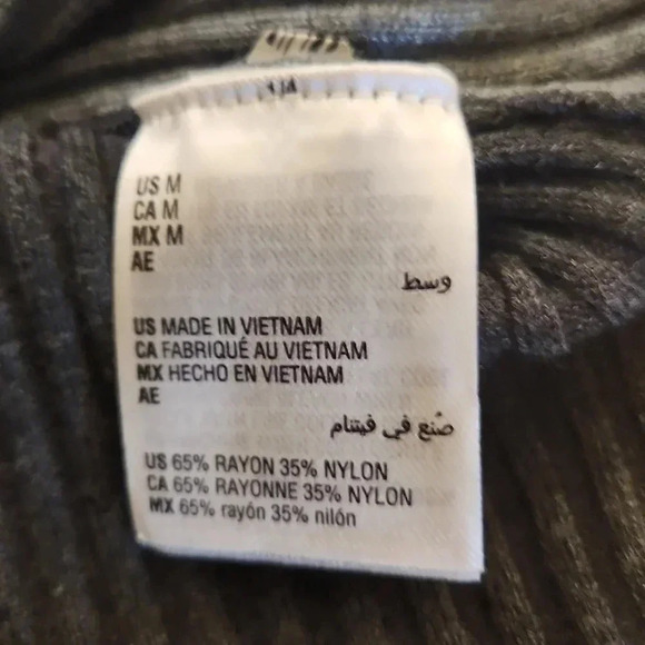 NWT Alfani gray and black color blocked long sleeve sweater dress Size Medium - Picture 5 of 6